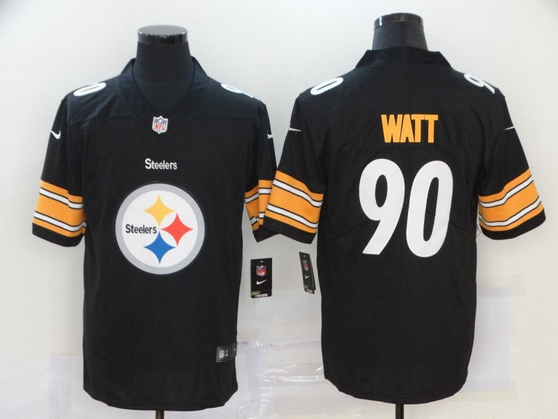 Men's Pittsburgh Steelers T.J. Watt Black Alternate Player Game Jersey1