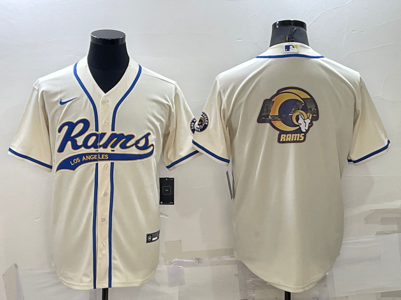 Men's Los Angeles Rams Bone Game Jersey1