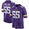 Jack Del Rio Minnesota Vikings  Game Retired   Jersey - Purple