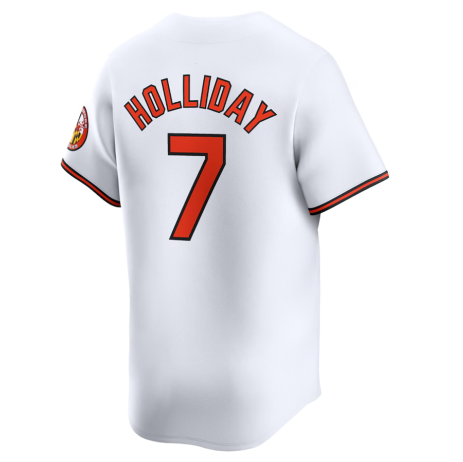#7 Jackson Holliday Player B.Orioles White Home Limited Baseball Jerseys