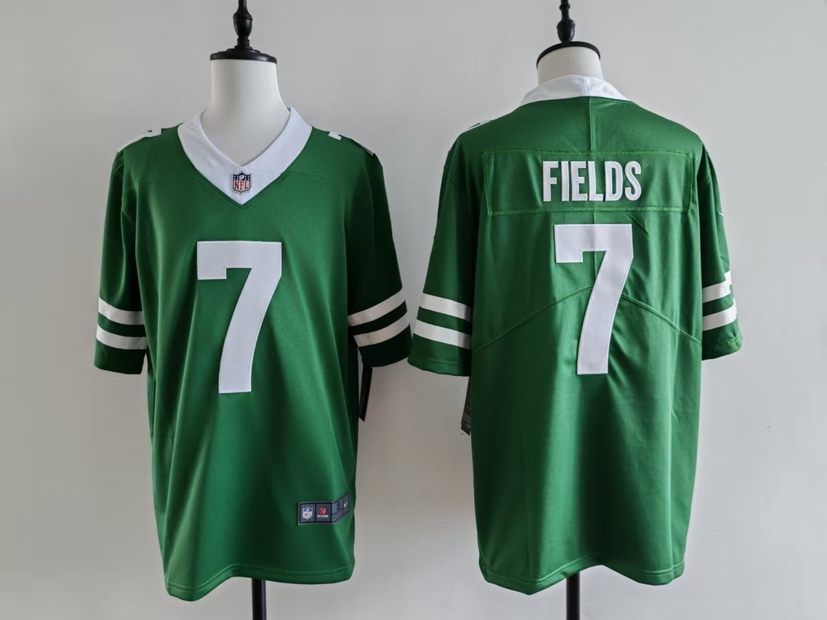 Men's New York Jets Justin Fields Jersey-Green