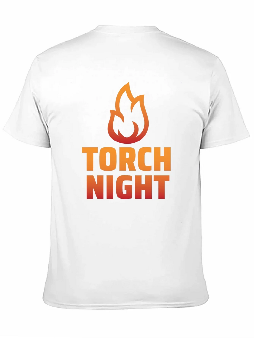 Torch Night Graphic Tee - Bold Flame Design