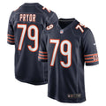Matt Pryor Chicago Bears   Game Jersey -  Navy
