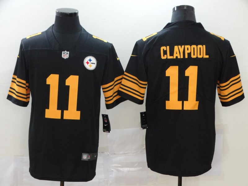 Men's Pittsburgh Steelers Chase Claypool #11 Black Alternate Legend Jersey1
