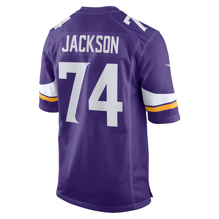 Men's Minnesota Vikings Donovan Jackson  Purple 2025  Draft First Round Pick Game Jersey