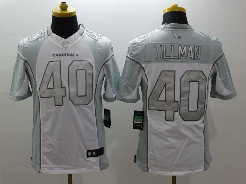 Men's Arizona Cardinals Pat Tillman #40 White Game Jersey1