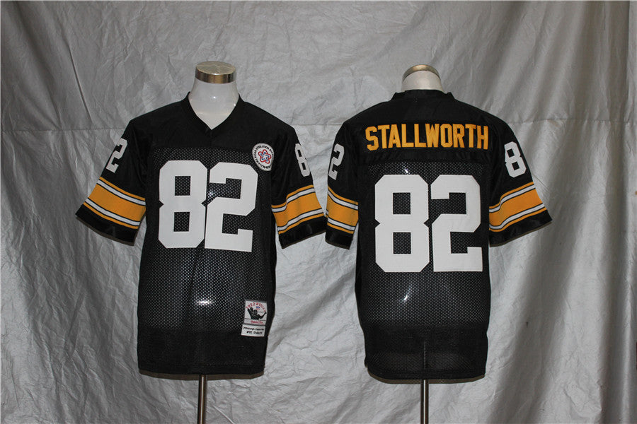 Men's Pittsburgh Steelers John Stallworth  Black Legacy Replica Jersey1