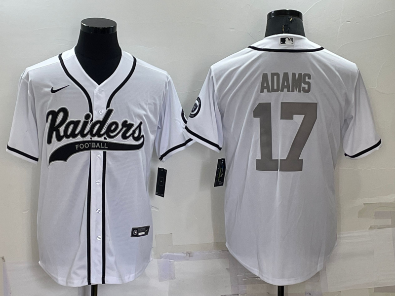 Men's Las Vegas Raiders Davante Adams #17 White Player Jersey1 Joint Edition