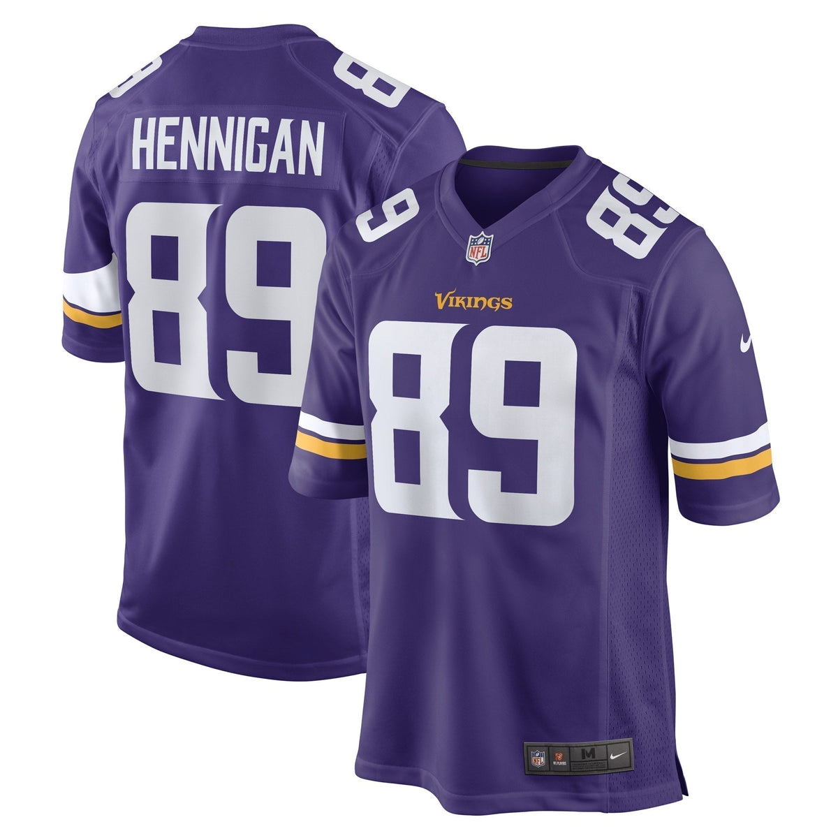 Thomas Hennigan Minnesota Vikings  Game   Jersey - Purple