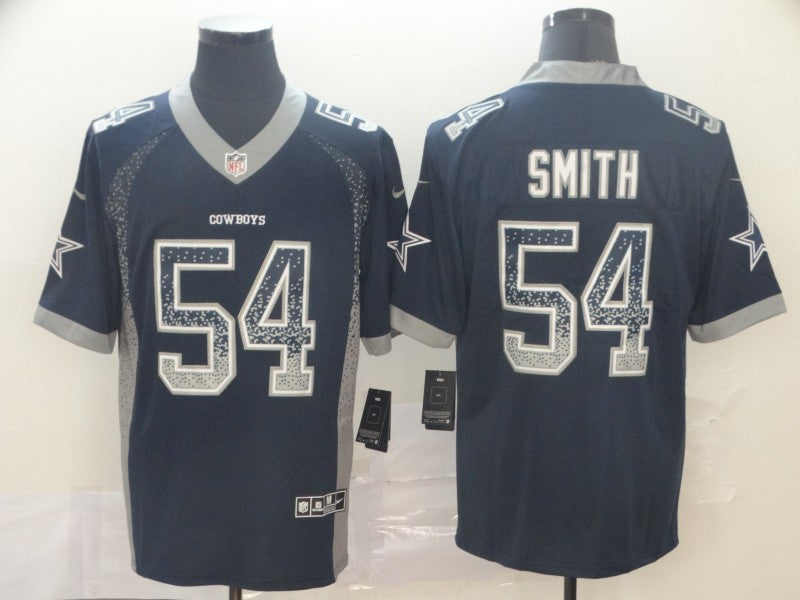 Men's Dallas Cowboys Jaylon Smith #54 Navy Game Jersey1