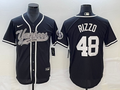 Men's New York Yankees Anthony Rizzo #48 Black Player Jersey1 Joint Edition