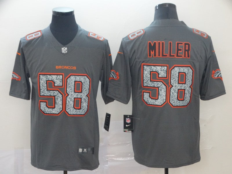 Men's Denver Broncos Von Miller #58 Gray Game Jersey1