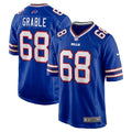 Buffalo Bills Tylan Grable #68  Men's Royal Blue Official  Game Jersey