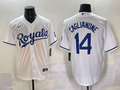 Men's Kansas City Royals Jac Caglianone #14 White Home Limited Player Jersey