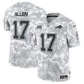 Men's Buffalo Bills Josh Allen  Arctic Camo 2024 Salute to Service Limited Jersey