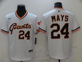 Men's San Francisco Giants Willie Mays #24 White Replica Player Jersey1