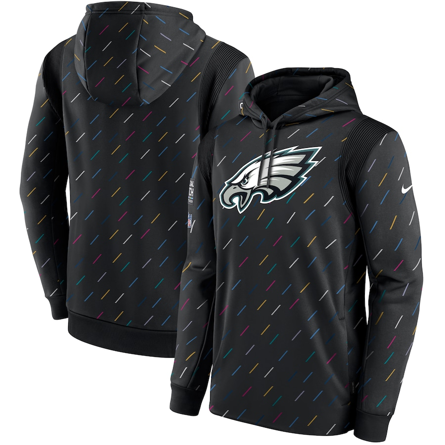 Men's Philadelphia Eagles  2021 Salute to Service Hoodie1 Black