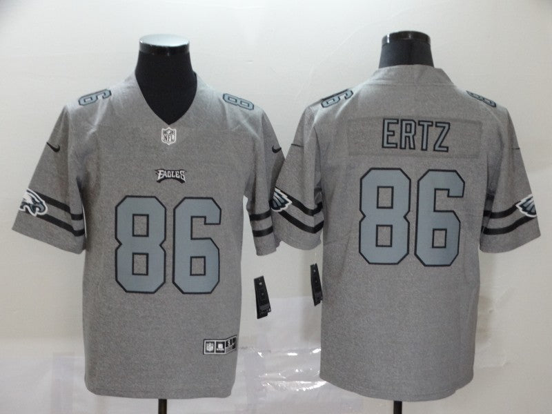 Men's Philadelphia Eagles Zach Ertz #86 Gray Game Player Jersey1