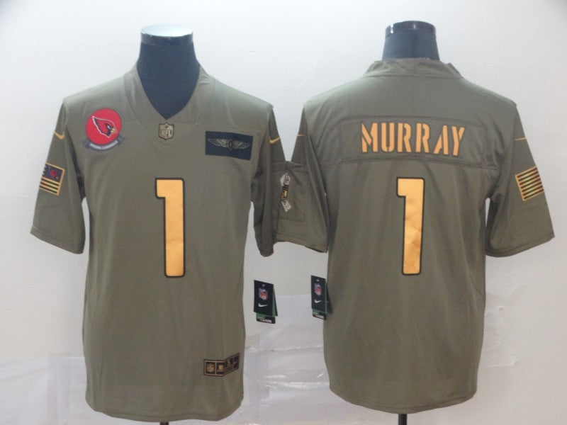 Men's Arizona Cardinals Kyler Murray #1 Brown Alternate Game Jersey1