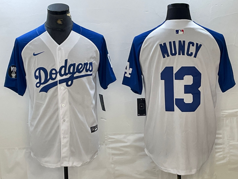 Men's Los Angeles Dodgers Max Muncy #13 White Limited Jersey1