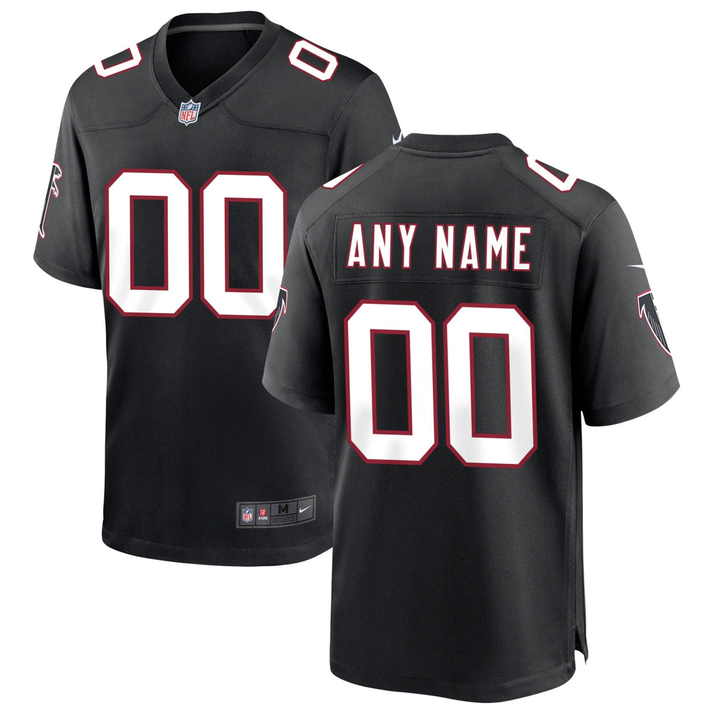 Atlanta Falcons  Throwback Custom Game Jersey - Black