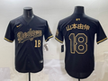 Men's Los Angeles Dodgers Yoshinobu Yamamoto #18 Black Team Game Jersey