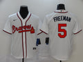 Men's Atlanta Braves Freedie Freeman #5  White Replica Player Jersey