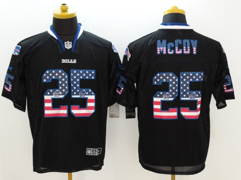 Men's Buffalo Bills LeSean McCoy #25 Black Game Jersey1