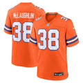 Jaleel McLaughlin Denver Broncos  Mile High Collection 1977 Throwback   Game Jersey - Orange
