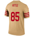 #85 George Kittler Player SF.49ers Gold Stitched Player Game Football Jerseys