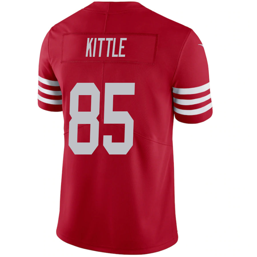 #85 George Kittler Player SF.49ers Scarlet Vapor F.U.S.E. Limited Football Jerseys