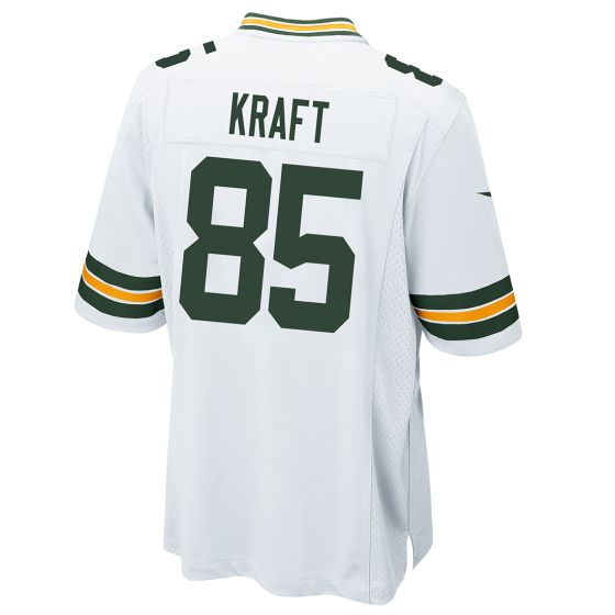 GB.Packers #85 Tucker Kraft Player White Home Game Football Jerseys