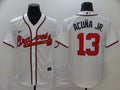 New Men's Atlanta Braves Ronald Acuna Jr. #13 Jersey1 White