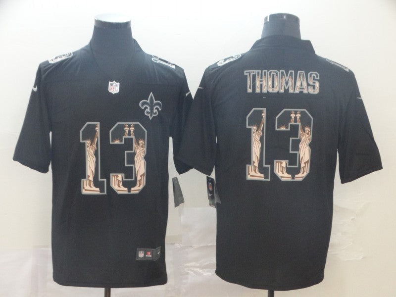 Men's New Orleans Saints Michael Thomas #13 Black Player Jersey1
