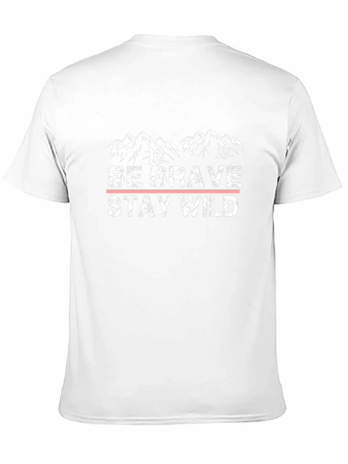 Be Brave Stay Wild Black Graphic T-Shirt
