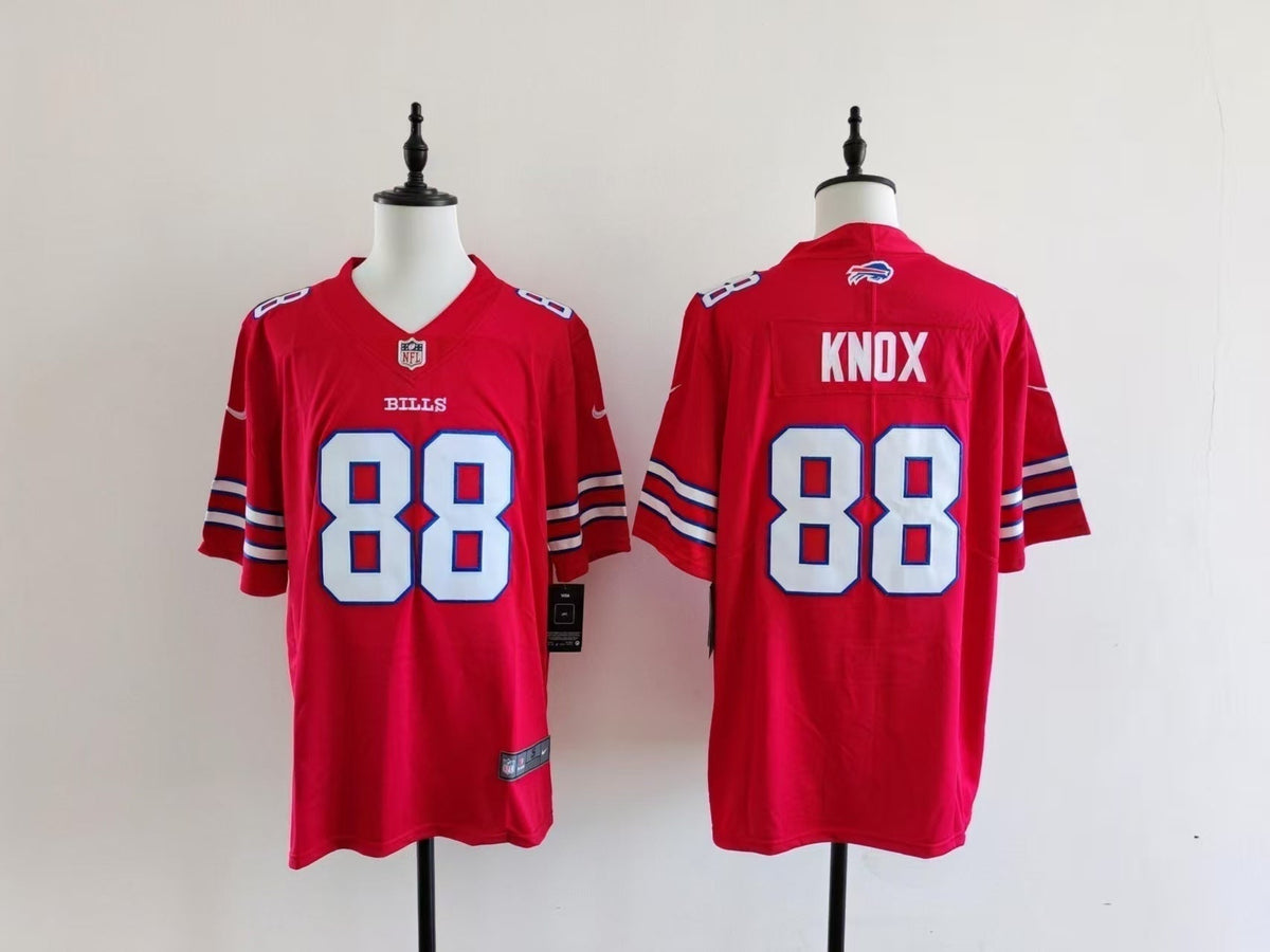 Men's Buffalo Bills Dawson Knox Jersey-Red