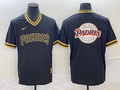 Men's San Diego Padres Black Cooperstown Collection Player Jersey1