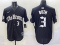 Men's New York Yankees Babe Ruth #3 Black Alternate Limited Player Jersey