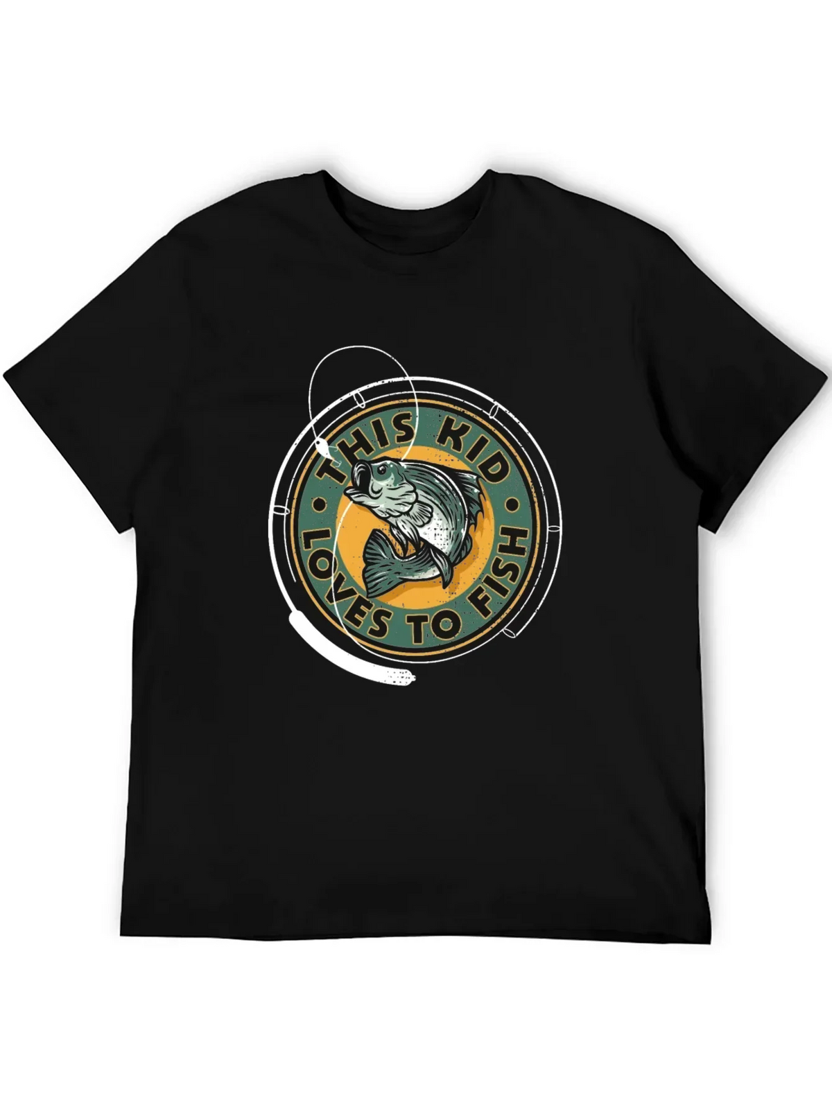 This Kid Loves to Fish Graphic T-Shirt