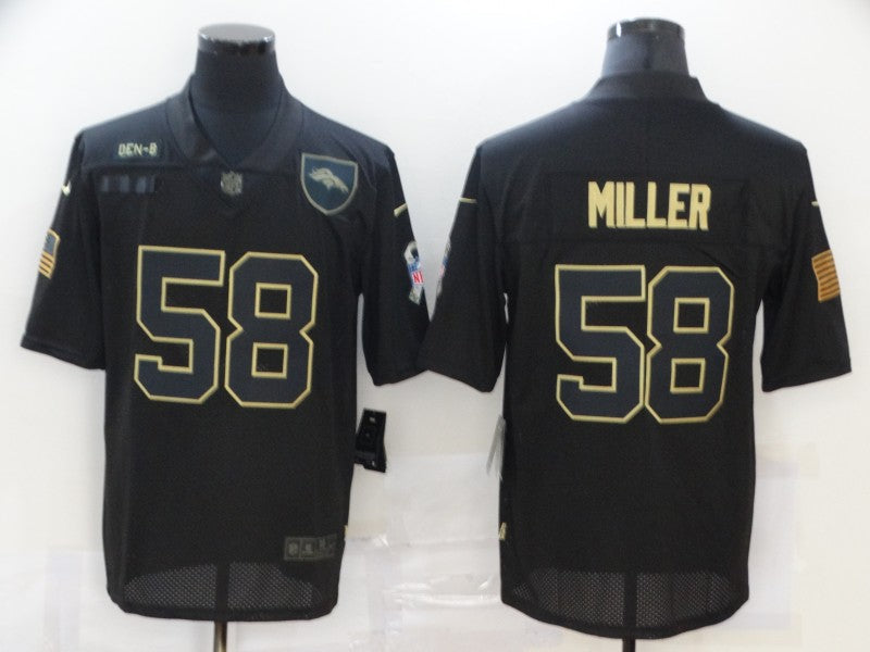Men's Denver Broncos Von Miller #58 Black Game Player Jersey1