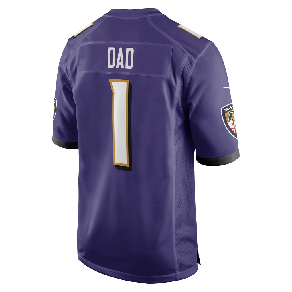 Number 1 Dad Baltimore Ravens  Game Jersey - Purple