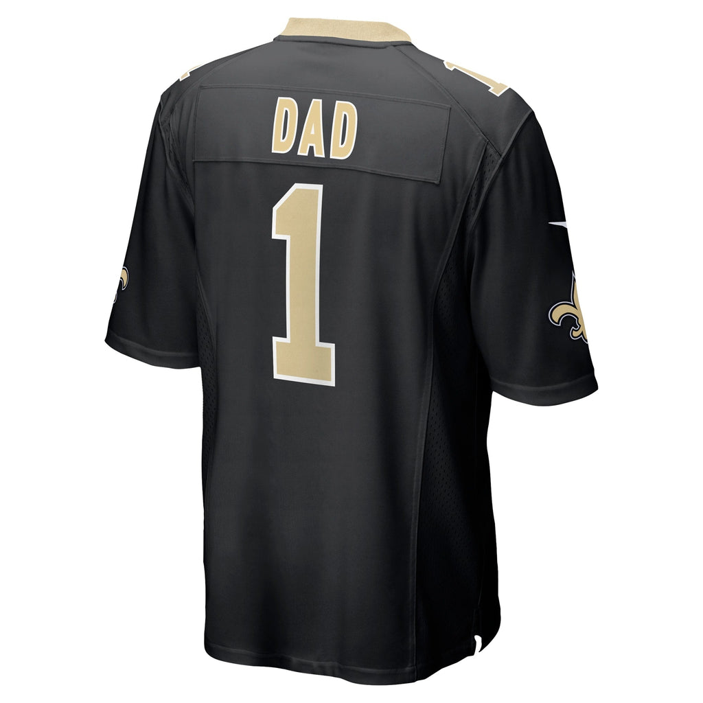 Number 1 Dad New Orleans Saints  Game Jersey - Black