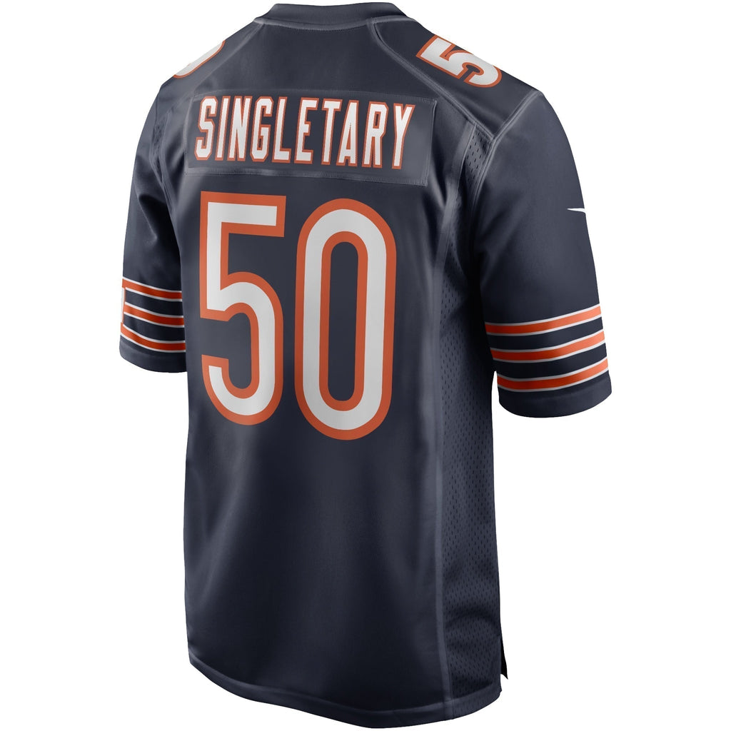 Mike Singletary Chicago Bears  Game Retired   Jersey - Navy