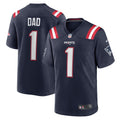 Number 1 Dad New England Patriots  Game Jersey - Navy