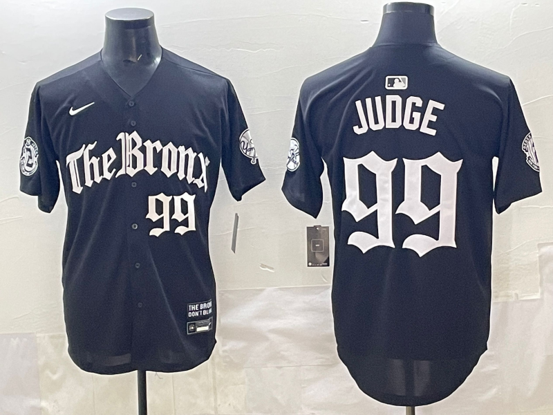 Men's New York Yankees Aaron Judge #99 Black Alternate Player Jersey