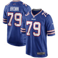 Ruben Brown Buffalo Bills  Game Retired   Jersey - Royal
