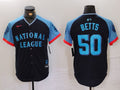 Men's National League Mookie Betts #50 Navy 2024  All-Star Game Limited Player Jersey1