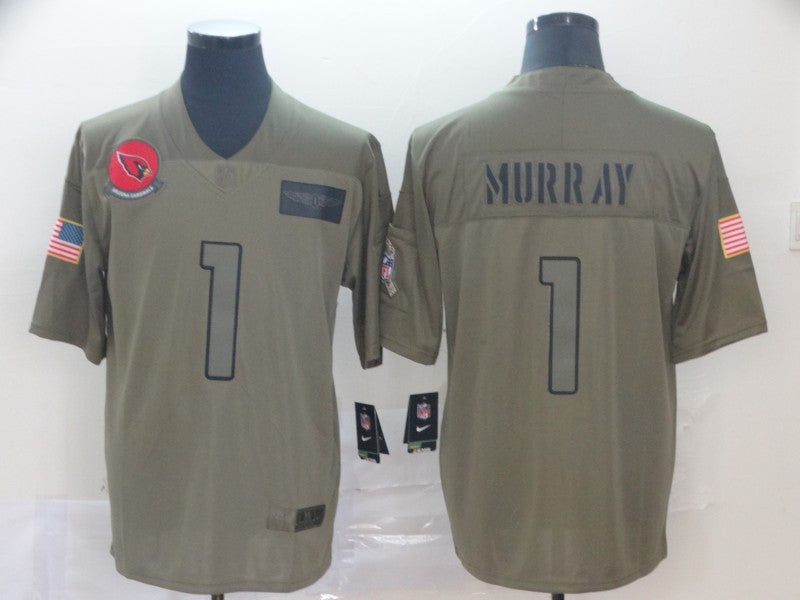 Men's Arizona Cardinals Kyler Murray #1 Brown Game Jersey1