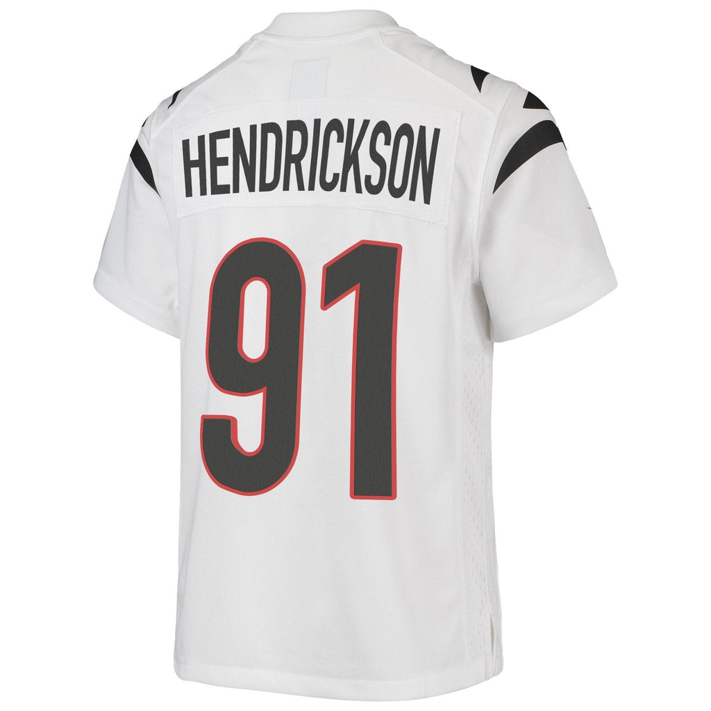 Super Bowl LVI Champions Cincinnati Bengals Trey Hendrickson 91 White Youth's Jersey Jersey