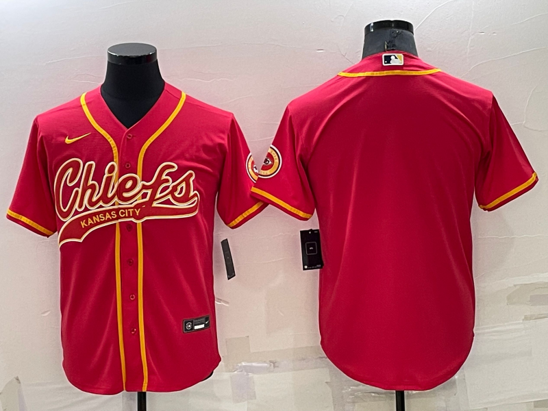Men's Kansas City Chiefs Red Blank Jersey1
